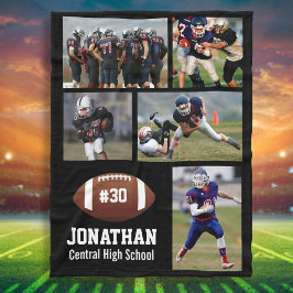 Cobertor De Velo Equipe Personalizada de Nome de Colagem de Fotos n