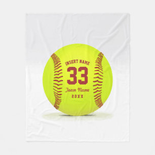 Cobertor De Velo Equipe Softball Personalizada