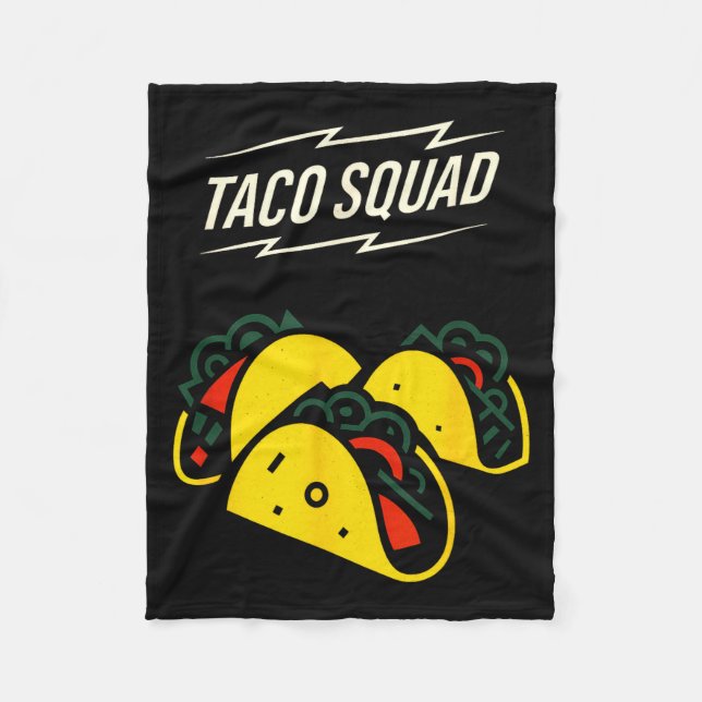Cobertor De Velo Equipe taco - cinco maio comida mexicana engraçada (Frente)