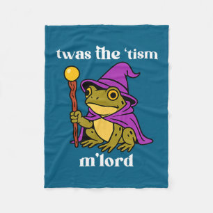 Cobertor De Velo Era o tismo M'lord Funny Meme Sapo Bruxa Autismo 