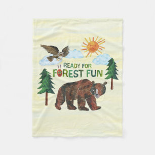 Cobertor De Velo Eric Carle Preparado para o Fundo Florestal