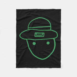 Cobertor De Velo Esboço Amador de Leprechaun Engraçado Meme Irlandê