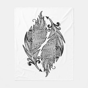 Cobertor De Velo Esboço inspirado das penas