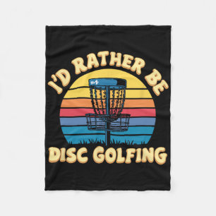 Cobertor De Velo Esboço Retro de Golfe de Disco, Eu Preferiria Esta