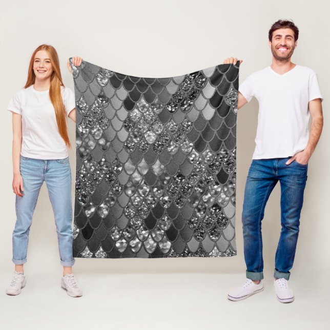 Cobertor De Velo Escalas de Glitter Sereia #7 (Glitter Faux) #shiny (In Situ)