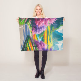 Cobertor De Velo "Escape de Ouro - Nature Fantasy Fleece Blanket"