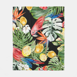 Cobertor De Velo Escape Exótico: Paraíso de Aquarela