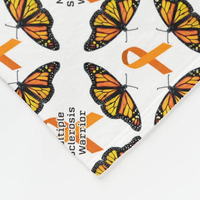 Cobertor De Velo Esclerose múltipla EM guerreiro com borboletas (Quina)