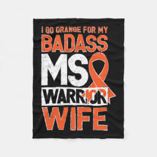 Cobertor De Velo Esclerose Sensibilização Mulher Guerreira Badass