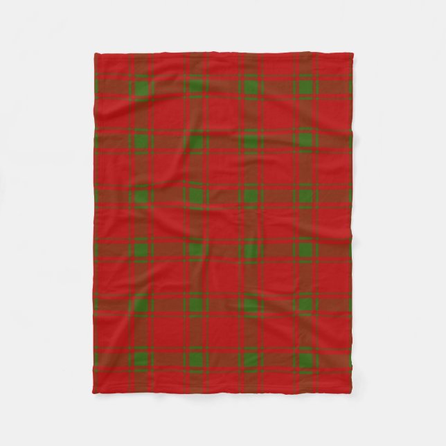 Cobertor De Velo Escocês Clan MacDonald da Xadrez de Sleat Tartan (Frente)