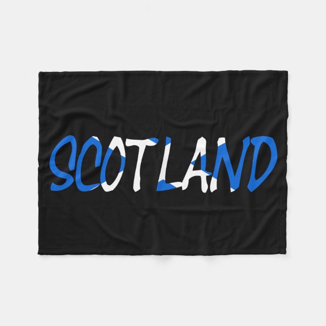 Cobertor De Velo Escócia sobreposta à Scottish Flag fbcnt (Frente (Horizontal))
