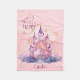 Cobertor De Velo Escolha o Palácio Feliz na Nuvem Rosa