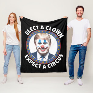 Cobertor De Velo Escolha um Palhaço Espere um Circo Política Engraç