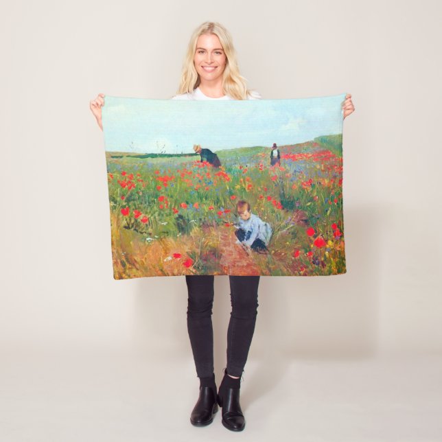 Cobertor De Velo Escolhendo Flores num Campo, Mary Cassatt (In Situ)