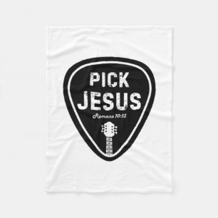 Cobertor De Velo Escolher Jesus T Camisa Romanos 10_13 Guitarra Cri