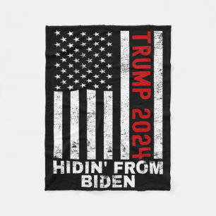Cobertor De Velo Escondidas De Crianças Biden Homens Trump Flag Ant