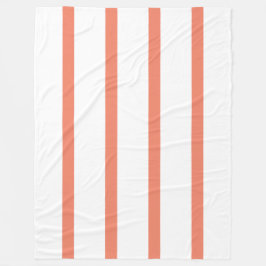 Cobertor De Velo Escritório de Stripes Mínimas Vermelhas e Brancas