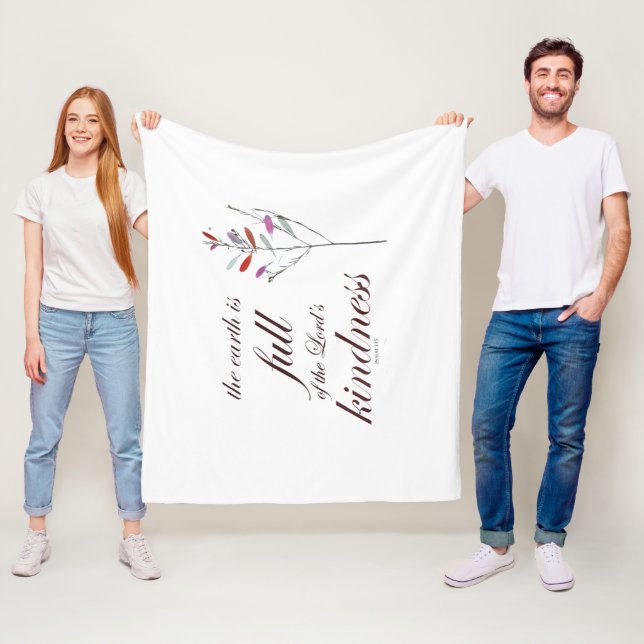 Cobertor De Velo Escritura, Salmo 33, bondade, (In Situ)