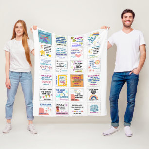 Cobertor De Velo Escrituras bonitas, bíblia verso da memória das cr