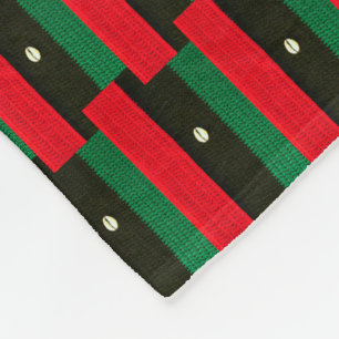 Cobertor De Velo Escudos africanos e impressão vermelho preto