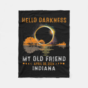 Cobertor De Velo Escuridão Meu Antigo Amigo Total Eclipse 2024 Indi