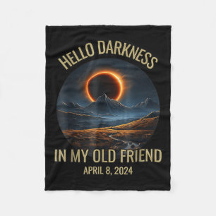 Cobertor De Velo Escuridão Meu Velho Amigo Engraçado Eclipse Solar 