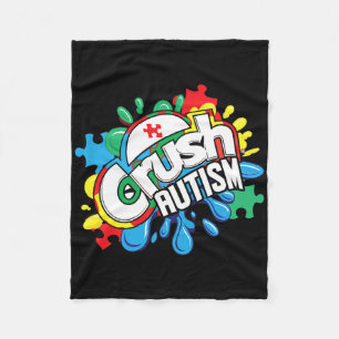 Cobertor De Velo Esmagar Autismo Grafite Consciência do Autismo Cor