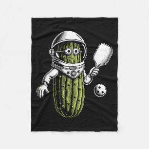 Cobertor De Velo Espaço astronauta picles jogando pickleball picles