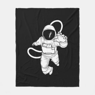 Cobertor De Velo Espaço Exterior Vintage Astronauta Engraçado