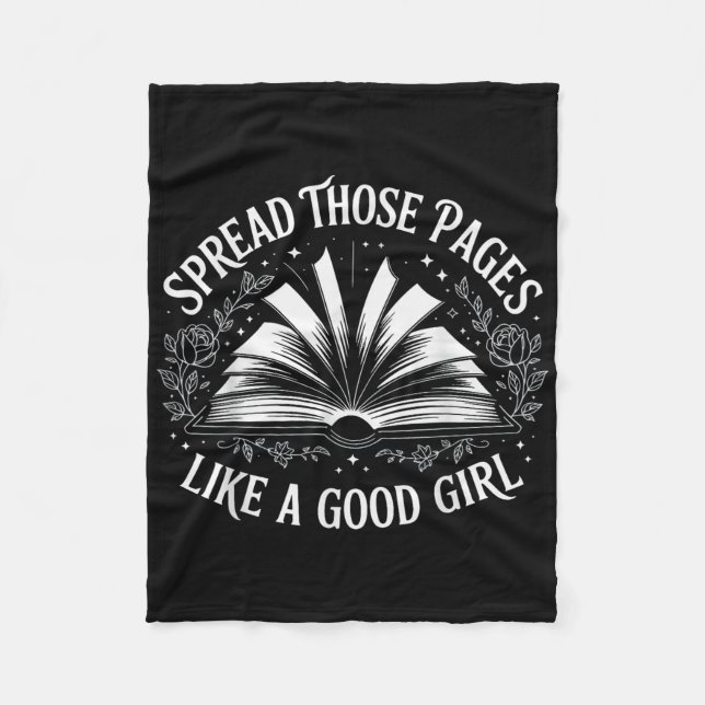 Cobertor De Velo Espalhar Essas Páginas Como Uma Boa Rapariga (Frente)