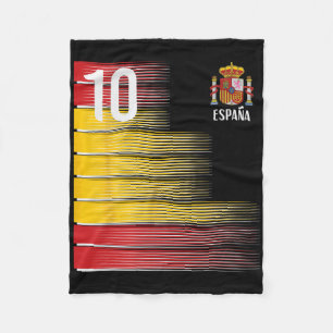 Cobertor De Velo Espanha Número 10 Espana Futebol Espanhol Homens M