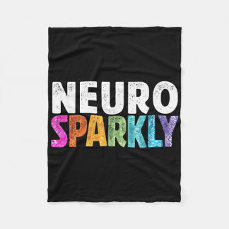 Cobertor De Velo Espectro de Autismo Neuro Sparkly Retro Neurodiver