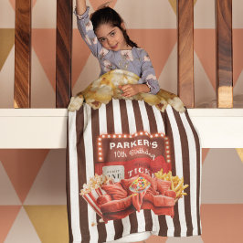 Cobertor De Velo Espelho: Cinema Noturno Aniversário