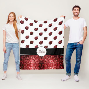 Cobertor De Velo Espelhos vermelhos esparramados Ladybird Ladybug M
