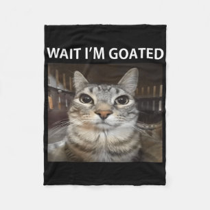 Cobertor De Velo Esperar Im Goated Bobo Cat Meme