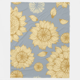 Cobertor De Velo Espessura do Sol em Cinzas Azuis Suaves