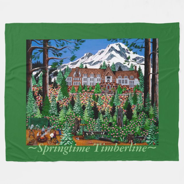 Cobertor De Velo ~Espingtime Timberline Fleece Blanket~ (Frente (Horizontal))