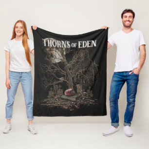 Cobertor De Velo Espinhos do Éden - Design de Streetwear Gótico