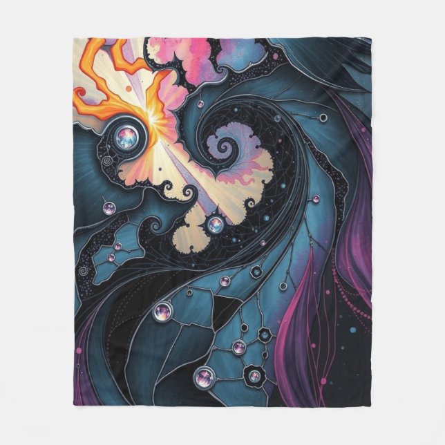 Cobertor De Velo Espiral Celestial (Frente)