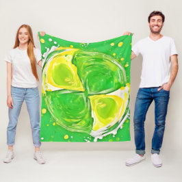 Cobertor De Velo Espiral do verde limão