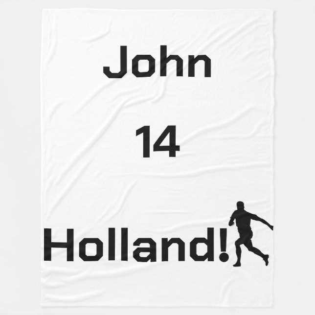 Cobertor De Velo Espírito Atlético de Futebol Personalizado da Hola (Frente)