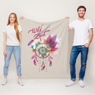 Cobertor De Velo Espírito Selvagem e Captura de Sonhos