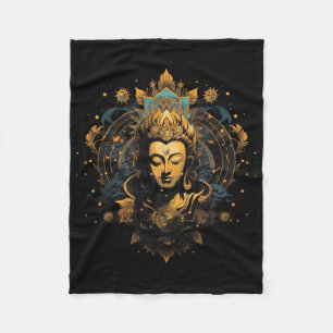 Cobertor De Velo Espiritualidade Arte Paz Zen Yoga Ásia Guatama B