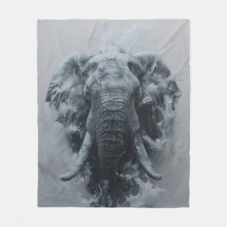 Cobertor De Velo Esplêndido Elefante Pintado no Splashdown