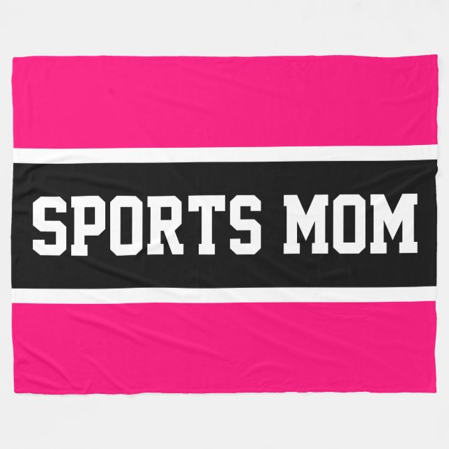 Cobertor De Velo ESPORTE MOM Esportes Legal Brilhantes Tiras Pretas (Frente (Horizontal))