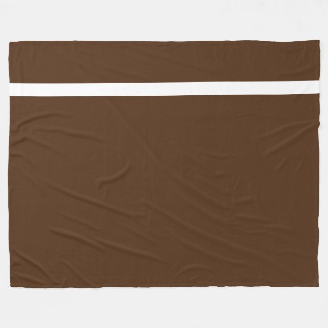 Cobertor De Velo Esportes Brancos de Cacau Profundo Elegante Chic (Frente (Horizontal))