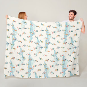 Cobertor De Velo Esportes de padrão para as montanhas de neve do es