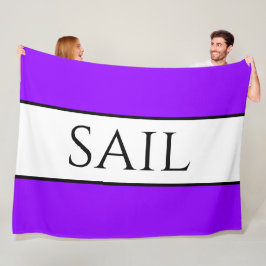 Cobertor De Velo Esportes de SAIL Brilhantes - Estirpes Brancas Tro