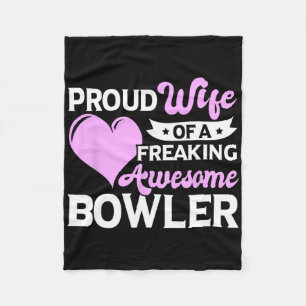 Cobertor De Velo Esposa do treinador do jogador de boliche Bowler