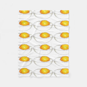 Cobertor De Velo Espum-Picnic Comida de ovo, recheado, amarelo